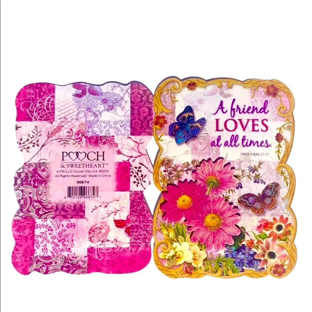 Pooch & Sweetheart Friendship Embellished 3D Scripture Note Cards, 8 ct (96674)